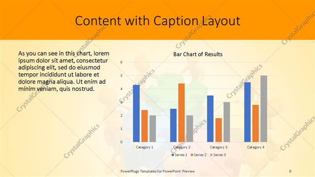 Content with Caption presentation slide layout