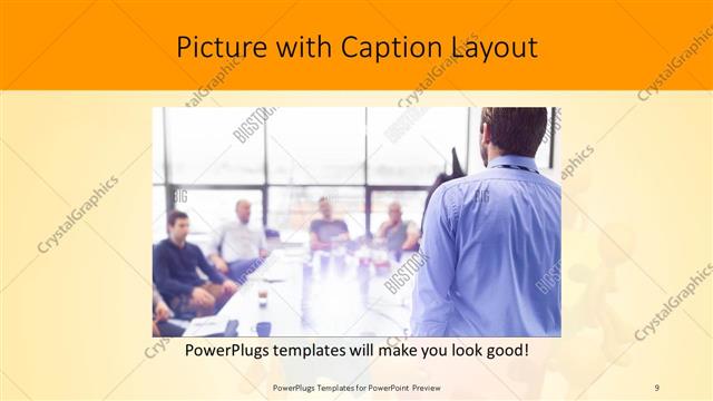 Picture with Caption presentation slide layout