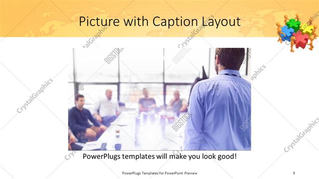 Picture with Caption presentation slide layout
