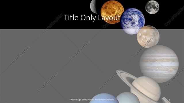 Title Only presentation slide layout