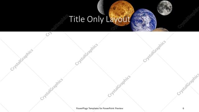 Title Only presentation slide layout