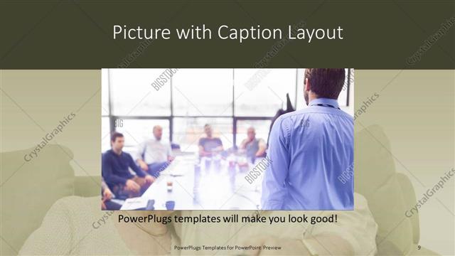 Picture with Caption presentation slide layout