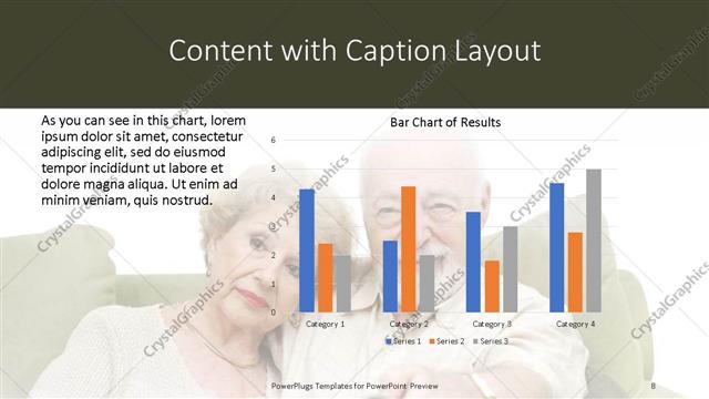 Content with Caption presentation slide layout