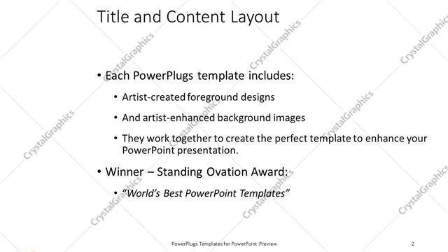 Title and Content presentation slide layout