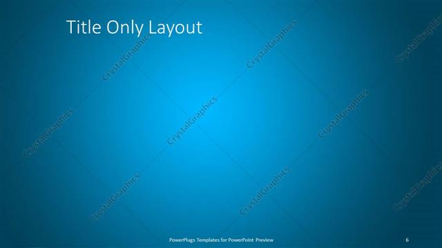 Title Only presentation slide layout