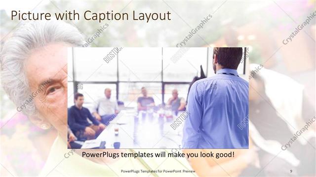 Picture with Caption presentation slide layout
