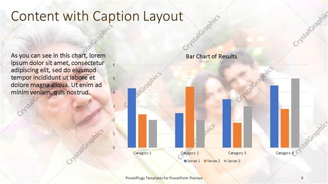 Content with Caption presentation slide layout