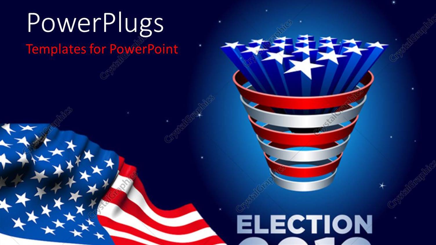 Featuring an Election Year of America with American Flag