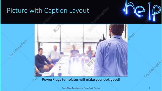 Picture with Caption presentation slide layout