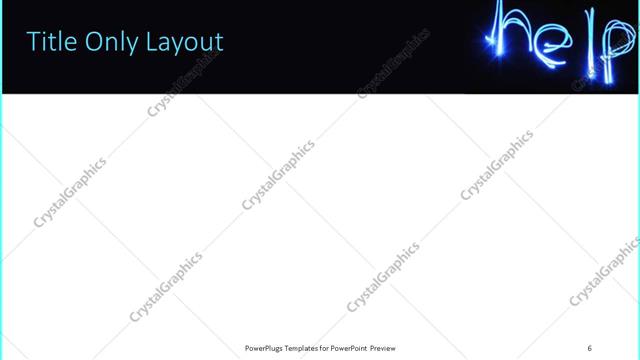 Title Only presentation slide layout