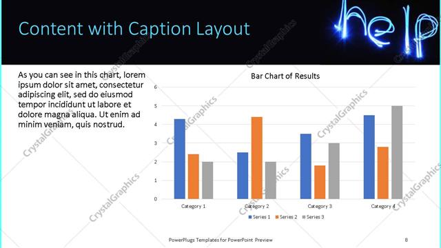 Content with Caption presentation slide layout