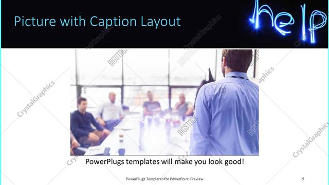 Picture with Caption presentation slide layout