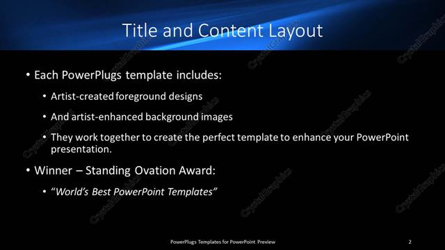 Title and Content presentation slide layout