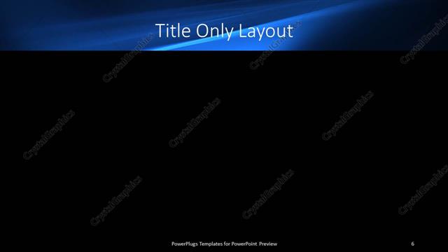 Title Only presentation slide layout