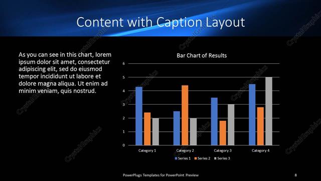 Content with Caption presentation slide layout