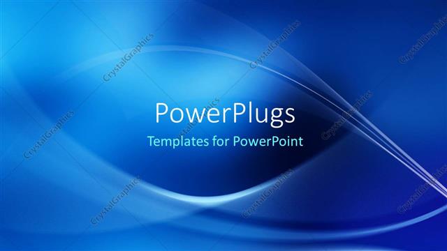  Presentation with electric - Electric blue wave patterns on cobalt background