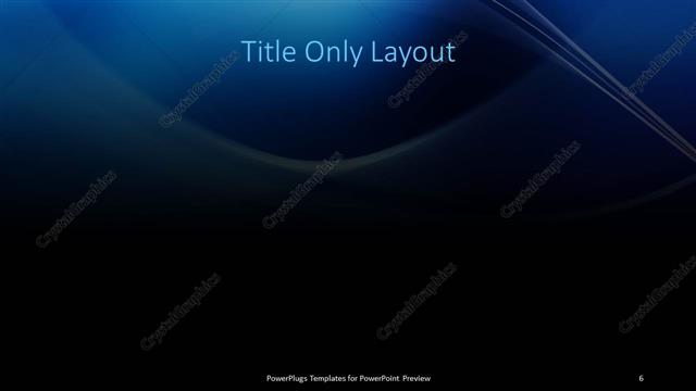 Title Only presentation slide layout