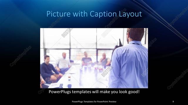 Picture with Caption presentation slide layout