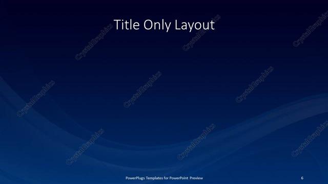 Title Only presentation slide layout