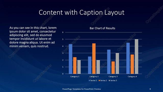 Content with Caption presentation slide layout