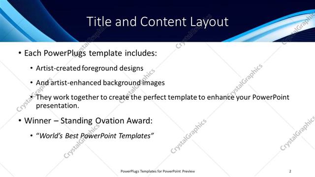 Title and Content presentation slide layout
