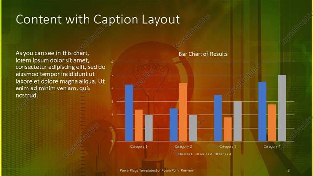 Content with Caption presentation slide layout