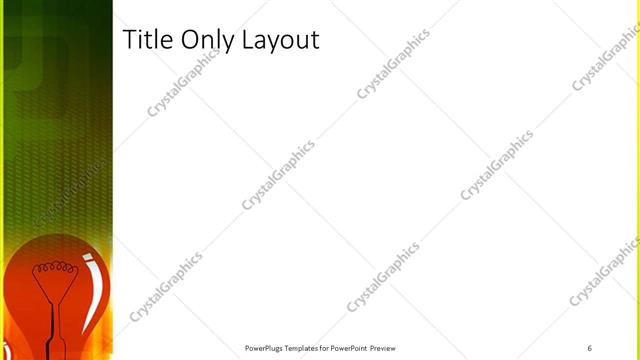 Title Only presentation slide layout