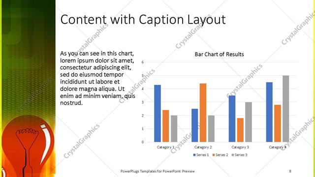 Content with Caption presentation slide layout