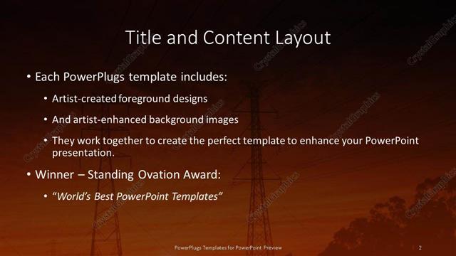 Title and Content presentation slide layout