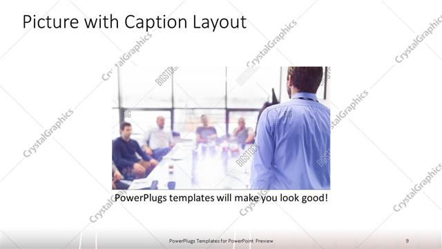 Picture with Caption presentation slide layout