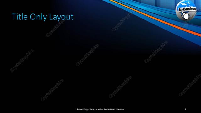 Title Only presentation slide layout