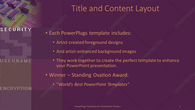 Title and Content presentation slide layout