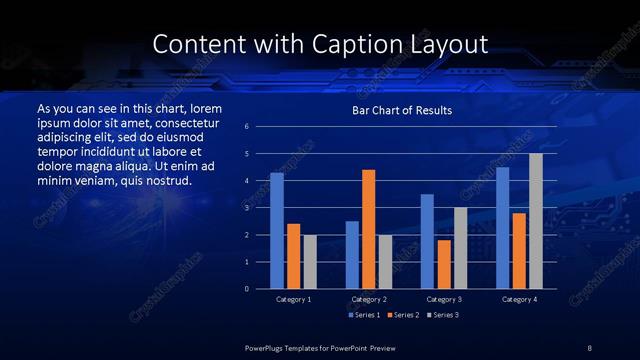 Content with Caption presentation slide layout
