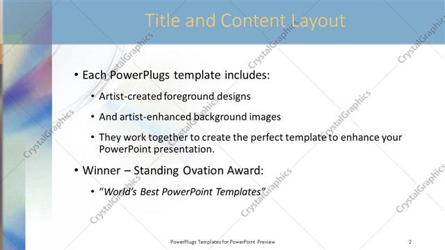 Title and Content presentation slide layout