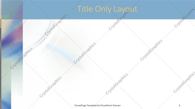 Title Only presentation slide layout