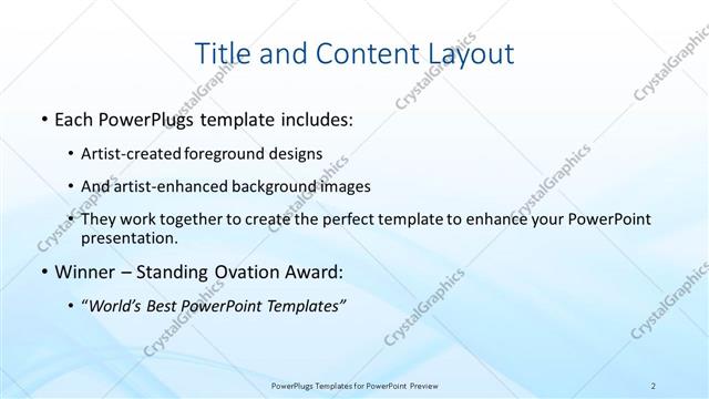 Title and Content presentation slide layout