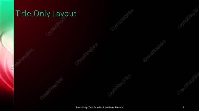 Title Only presentation slide layout