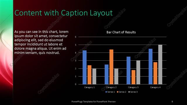 Content with Caption presentation slide layout
