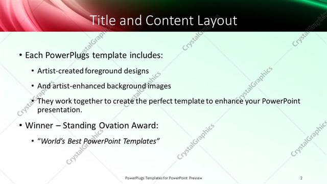 Title and Content presentation slide layout