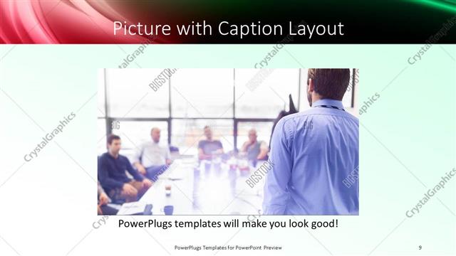 Picture with Caption presentation slide layout