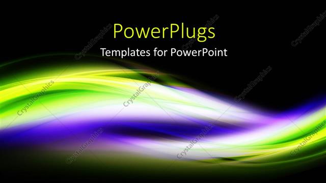  Presentation with stream - Elegant colorful waves with black color