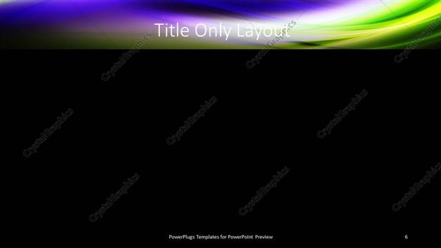 Title Only presentation slide layout