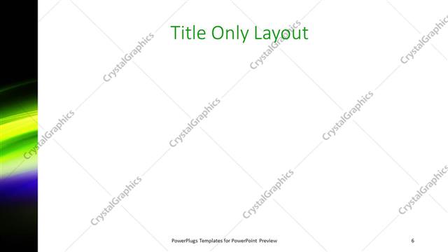 Title Only presentation slide layout
