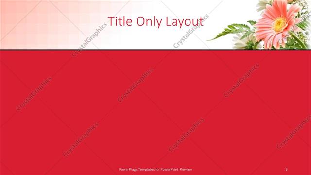 Title Only presentation slide layout