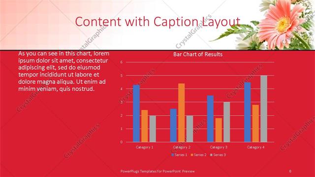 Content with Caption presentation slide layout