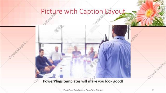 Picture with Caption presentation slide layout