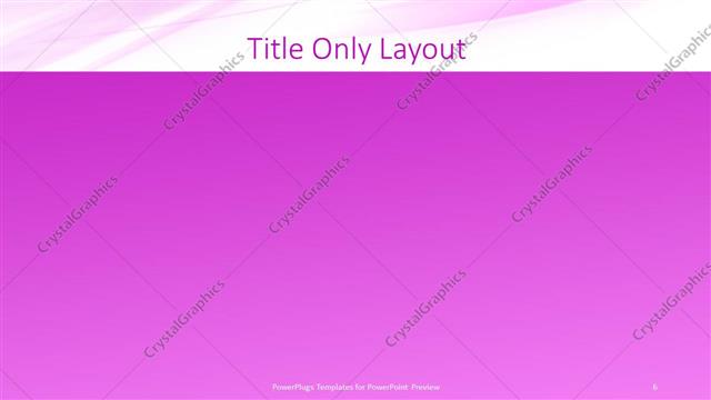 Title Only presentation slide layout