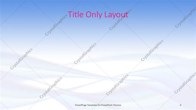 Title Only presentation slide layout