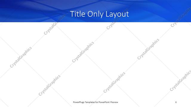 Title Only presentation slide layout