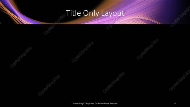 Title Only presentation slide layout
